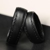 LOKSIII Belt Accessories Belt ring Cowhide Leather Loop Keeper 2Pcs
