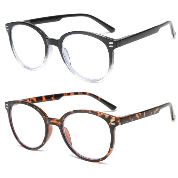 PRUTILOOKSY Blue Light Blocking Reading Glasses for Women Men 2