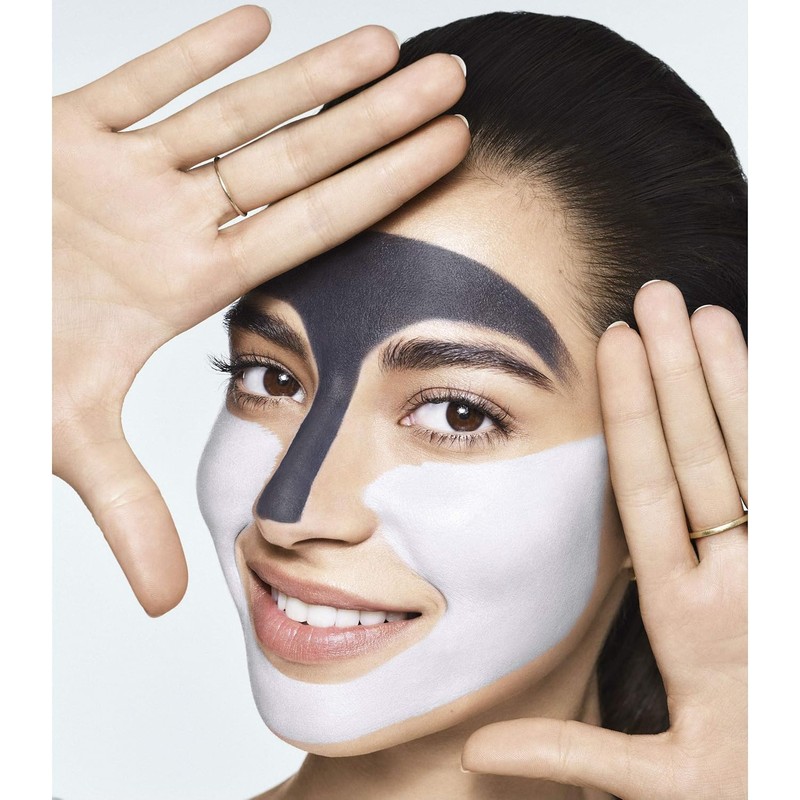 Mascarillas faciales de Olay, arcilla de carbón facial, brillo Boost