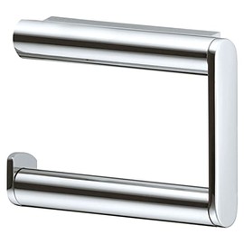 Plan Toilet Roll Holder, Open Shape, Left Chrome-Plated