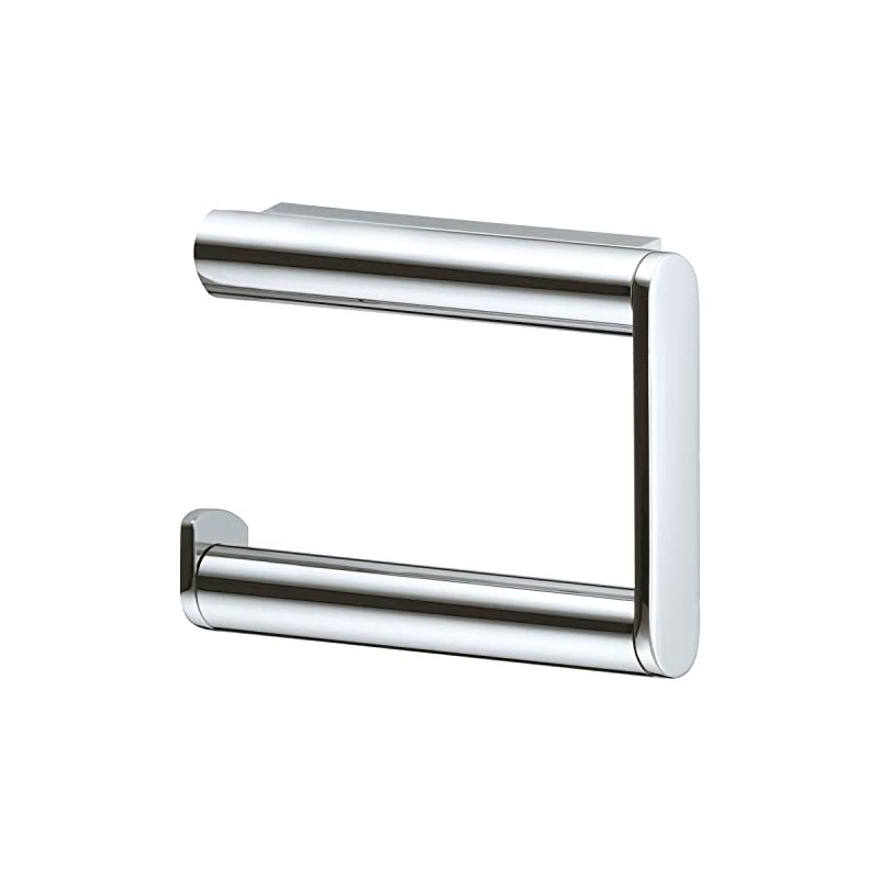 Plan Toilet Roll Holder, Open Shape, Left Chrome-Plated