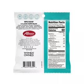 Albanese 12 Flavor Zero Sugar Gummy Bears 3.5 Ounce Pack of 12 Treats