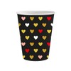 Farbe Xoxo Black Paper Cups (Pack of 6) 250 ml