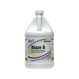 Nyco Blaze 8 Heavy Duty Cleaner Degreaser - 128 oz - Powerful, Fast-acting Super Strength Degreaser for Toughest Cleaning Jobs - (NL220-G4)