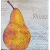 TWO Individual Napkins Fruits Pears Lunch Decoupage (1035)