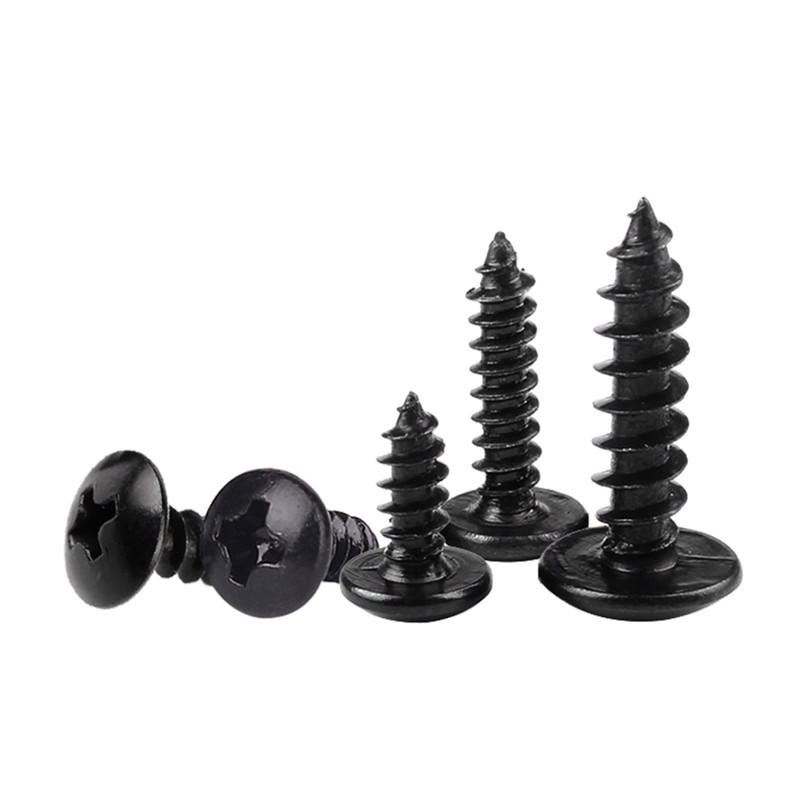 MOOPW Round Head Wood Screws - Carbon Steel Screws Phillips
