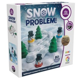 The Happy Puzzle Company - Snow Problem Game - Limited Edition Snowman-Building Puzzle with 3,000 Copies Worldwide - Stack, Slide, and Solve to Build Your Snowmen - Fun for All Ages