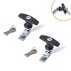 MASO 2x T-Handle Door Lock Latch Truck Cap Camper TrailerCabinet