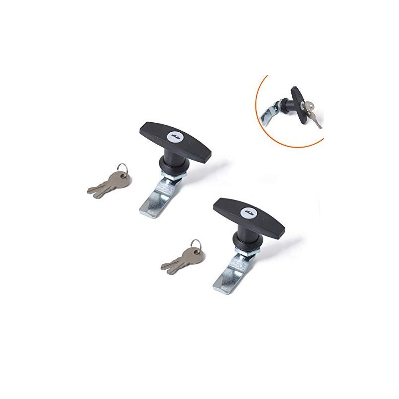 MASO 2x T-Handle Door Lock Latch Truck Cap Camper TrailerCabinet