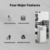 WanWanKa Tall Skinny Trash Can with Lid,Lagre Tall Slim 6