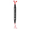 Go Ho Red Liquid Eyeliner Stamp,Star Stamp Eyeliner Makeup,Double-Side Waterproof