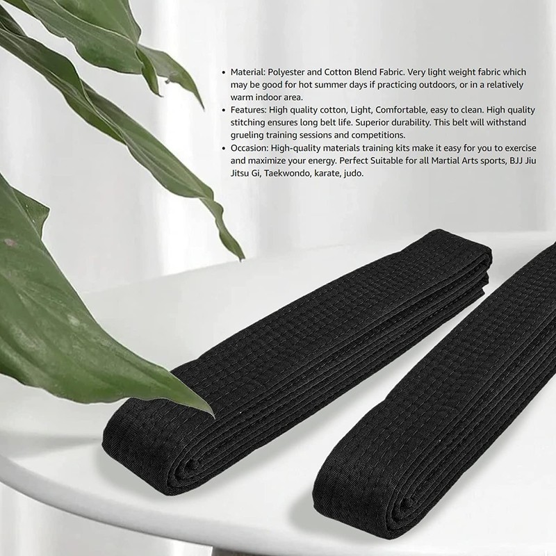 VERSAL Martial Arts Karate Belt, 100% Cotton Professional Training Grading