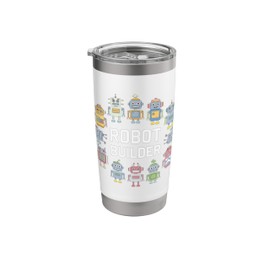 Robot Builder Robotics Engineer Funny Robot Engineering Kids Stainless Steel Insulated Tumbler