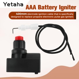 Yetaha Propane Electronic Pulse Gas Igniter Assembly with 400mm Electrode Ignition Cable Wire for Outdoor Gas Patio Heater Grill Stove, 15.75"