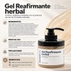 Gel Reafirmante Herbal, 400 g, Fórmula Natural con Mentol y