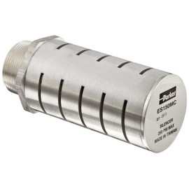 Parker ES150MC Aluminum Exhaust Silencer, 1-1/2" NPTF, 1580 scfm Flow, 2.88" Diameter x 5.69" Length, 250 psi