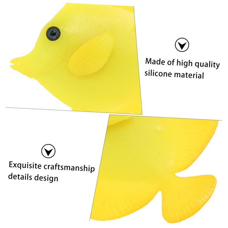 Sosoport 2 Pcs Fish Tank Artificial Fish Aquatic Simulation Decor