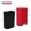Lynkloft Stainless Steel Trash Can 50 L/13 Gallon Garbage Can