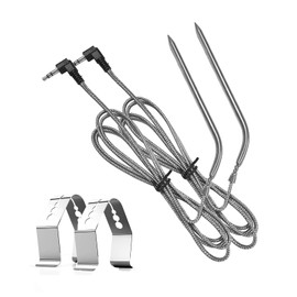 BBQ Future 2-Pack BBQ Grill Meat Temperature Probe for Camp Chef Pellet Grills, Stainless Steel PRO Digital Thermostat Probe