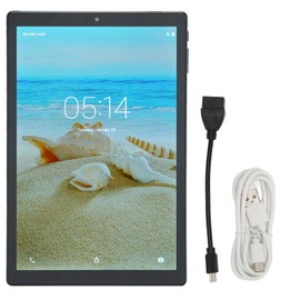 10in Tablet 4GB RAM 64GB ROM 3G Network 5GWIFI for Android System 8 Core CPU Kids Tablet 100‑240V Blue UK Plug