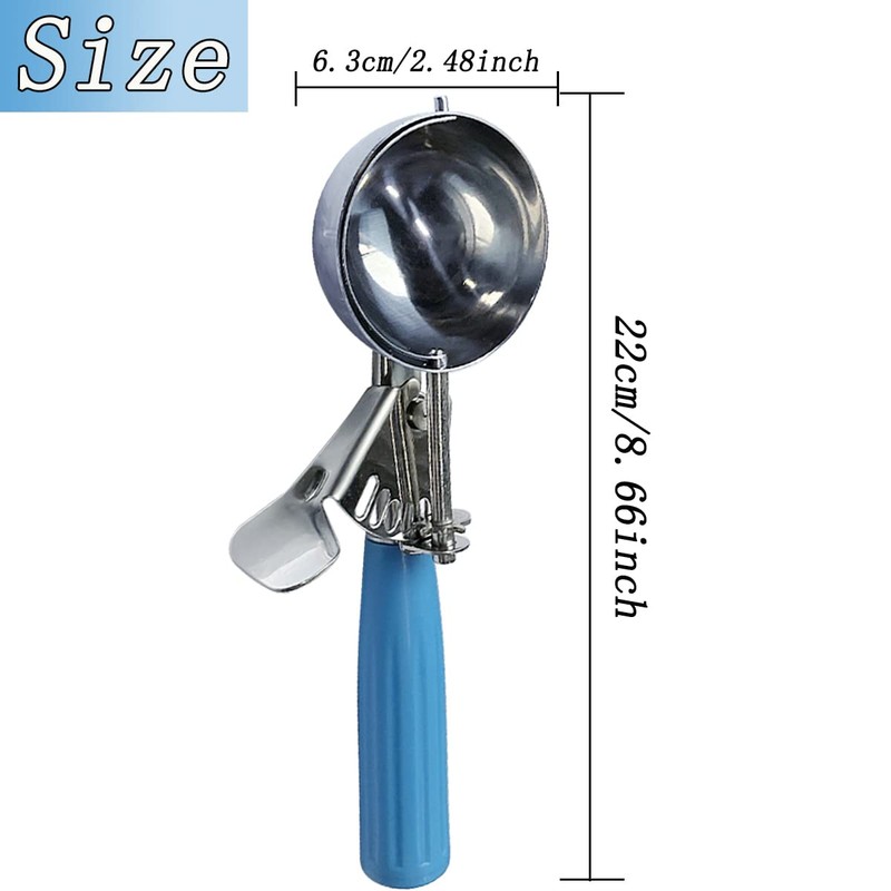 Stainless Steel Ice Cream Scoop Set Dishers Scoops Cookie Scoop