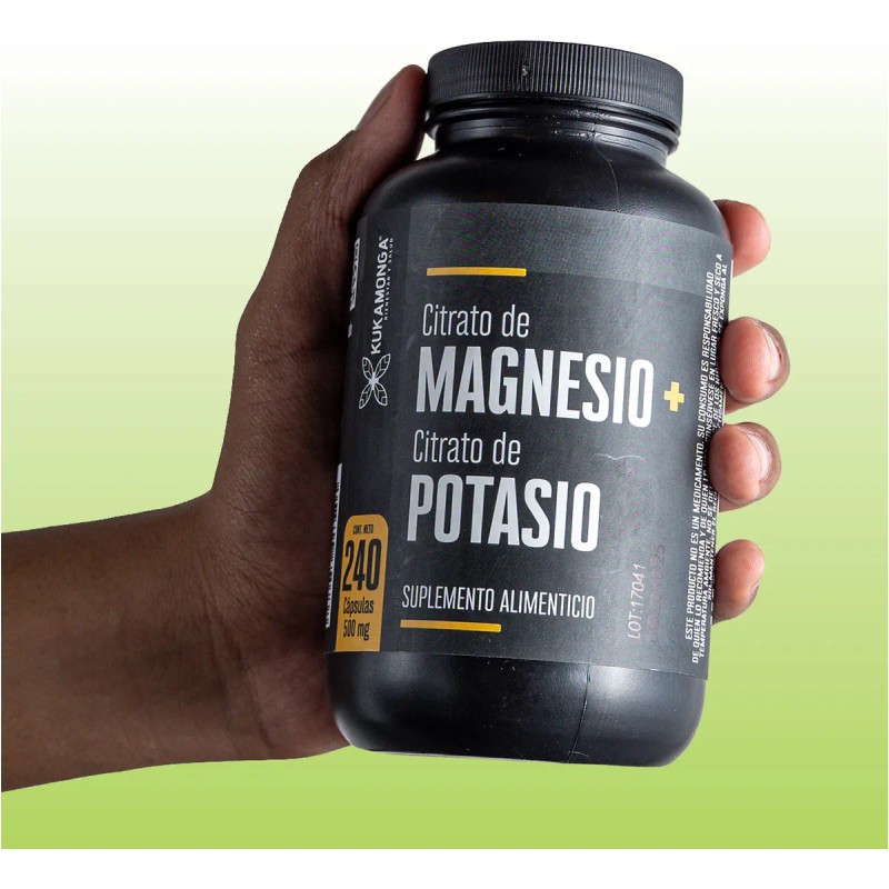 Citrato De Magnesio + Citrato De Potasio - 240 Cápsulas