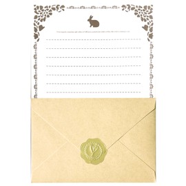 Xitalia Letter Set, Letter Set, 10 Large Envelopes, 20 Stationery, Birthday Lover Invitations, Weddings, Celebration Letters, Graduation Ceremonies, Greeting Cards, Thank You Notes with Wax Seal