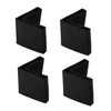 sourcing map Angle Iron Foot Pad L Shape PVC Leg