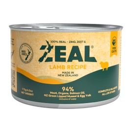 ZEAL New Zealand Wet Cat Food – High Protein, Grain-Free with Superfoods (Lamb, 6oz Can, 12-Pack)