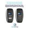 HAOYOUMEI Advanced Soft TPU 4-Buttons Key Cover is Compatible with