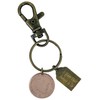 Year 2016 British Penny Bronze Keyring, 8th Anniversary Gift, Bronze