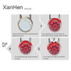 XanHen 24 Pack Combination Padlocks, Red, Indoor Use, 3 Digit