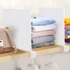 JOY DECOR 12 Pack Acrylic White Shelf Dividers for Closets