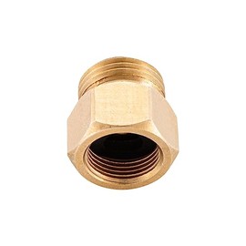 ATPCOLTD Brass Pipe Fitting, Adapter, 1/2" Male Pipe x 3/8" Female Pipe (2-Pack)
