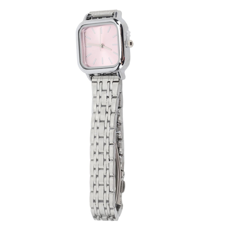 Women Quartz Watch Alloy Steel Strap Stylish Waterproof Ladies Square