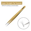 Tweezers for Eyelash Extension Hand Crafted Surgical Stainless Steel Metallic