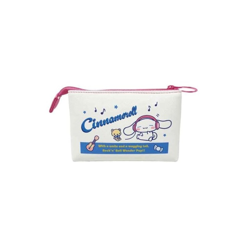 K Company Sanrio Characters (Vintage Retro) Clear Cassette Style Pouch,