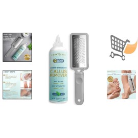 Foot Scrubber Dead Skin Remover Kit Gel Callus Remover Foot File Rejuvenate