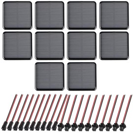 GTIWUNG Pack of 10 2 V 50 x 50 mm Mini Monocrystalline Solar Cells Solar System Kit, Solar Panels, Micro Solar Panels, Mini Portable Solar Cells for Solar Energy, DIY, Science Projects