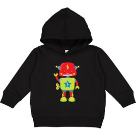 inktastic TOY ROBOT Toddler Hoodie 5-6 Black 2776d