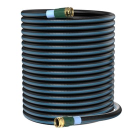 Garden Hose 100ft, Lightweight & Heavy-Duty 1/2" Water Hose, Kink-Free, Flexible and Durable, Leak-Proof 3/4" Solid Brass Alloy Connector Fittings