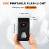 Ciwuzxs EDC Flashlight Clip-On Light, Mini Keychain Flashlight, 7 Lighting