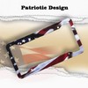 American Flag License Plate Frame Holder - 2 Pack Universal