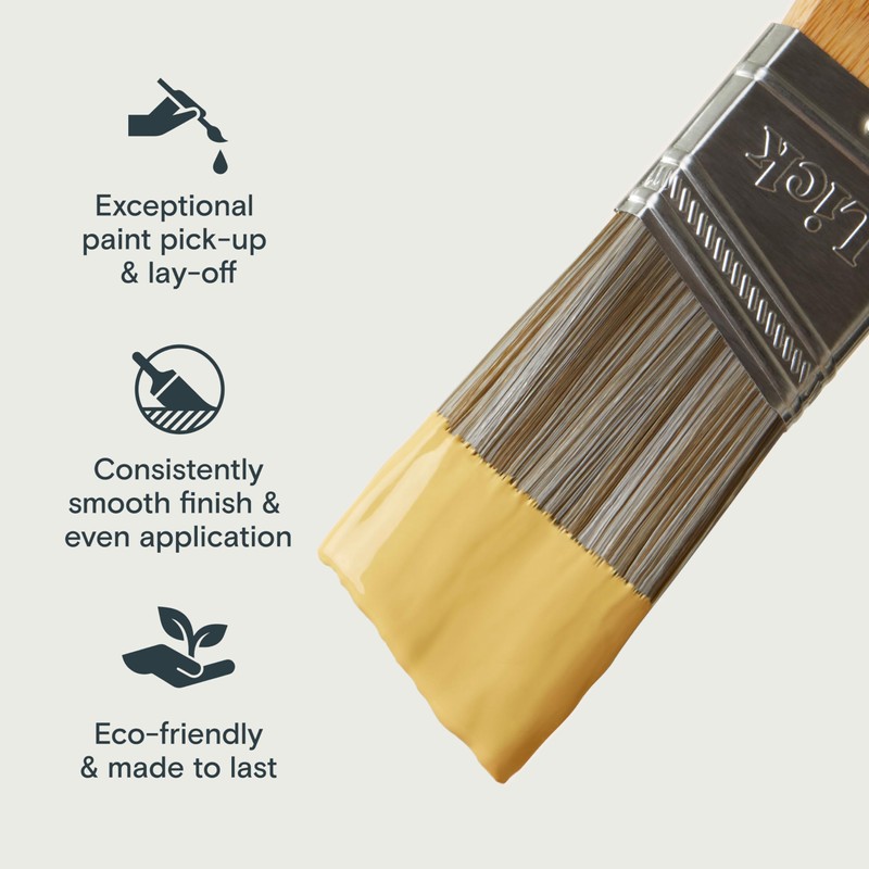 Lick Pro 1459533113 Angle Sash Eco Bamboo Handle Paint Brush