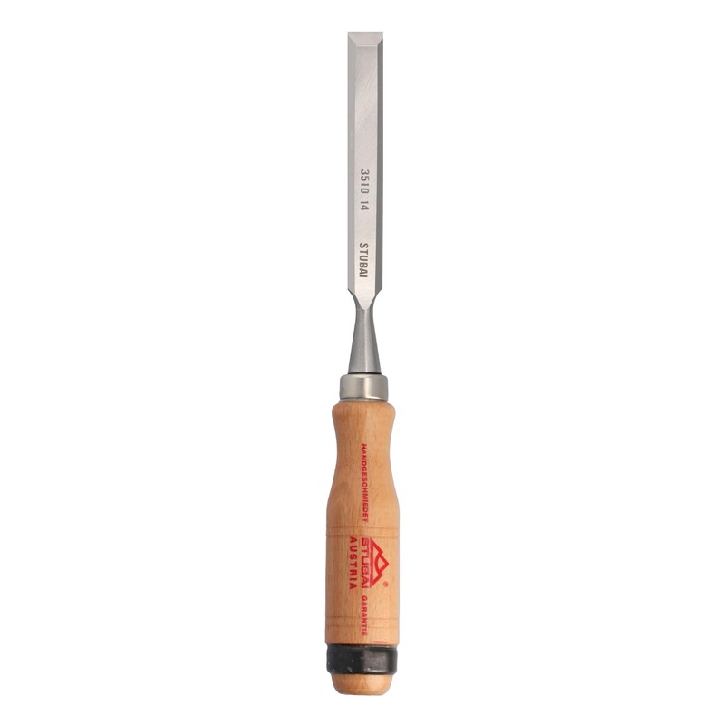 Stubai 351014 14 mm Wood Chisels - Red/Beech