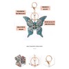 Butterfly Rhinestone Keyring, Sparkling Alloy Charm Keyring, lightblue, l