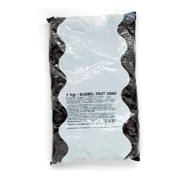 1Kilo ea 2.2Lbs K&H Dubbel Zout Rond Drop (Kraepelien &