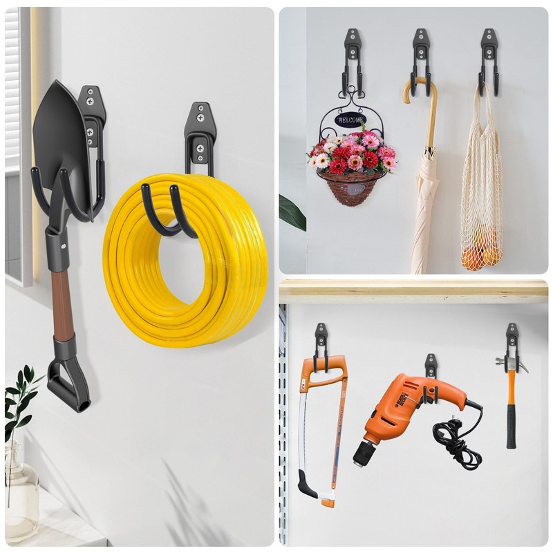 Pruite Hose Hanger Wall Mount 2 Pack,Heavy Duty Hose Holder