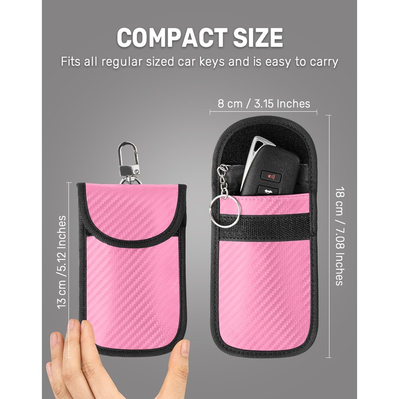 Vammcht Upgraded Faraday Bag for Key Fob (2 Pack), Premium