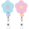 BESARME 2 Pack Badge Reel Retractable Nurse Gifts Flower Badge